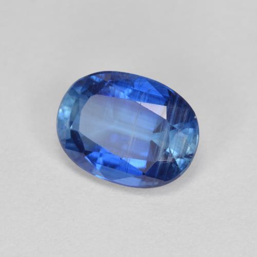 1.62 ct Blue Kyanite Stone, Natural Kyanite in Oval Facet Shape for Sale