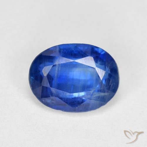 1.84 ct Blue Kyanite, 8 x 6.1 mm Oval Cut From Nepal, Photo A