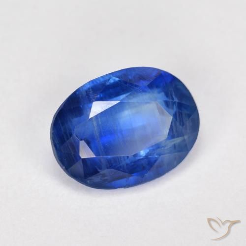 1.84 ct Blue Kyanite Stone, Natural Kyanite in Oval Facet Shape for Sale