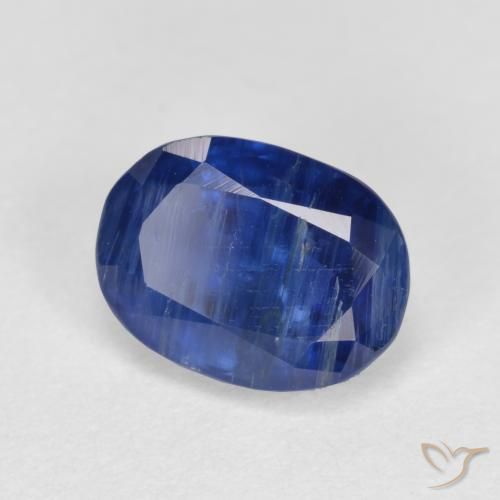 1.81 ct Blue Kyanite Stone, Natural Kyanite in Oval Facet Shape for Sale