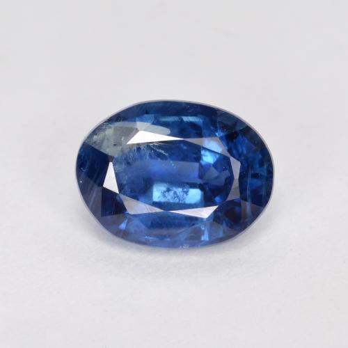 Navy Blue Kyanit Edelstein - 1.7ct Oval facettiert (ID: 573994)