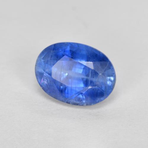 1.66 ct Blue Kyanite Stone, Natural Kyanite in Oval Facet Shape for Sale