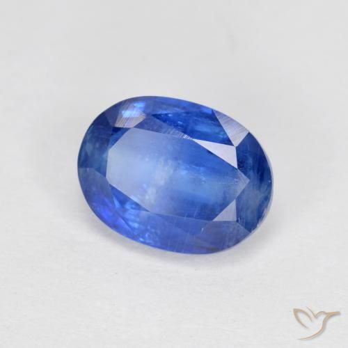 1.87 ct Blue Kyanite Stone, Natural Kyanite in Oval Facet Shape for Sale