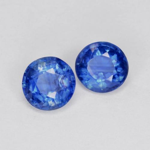 1.26 ctw Blue Kyanite Stones, Natural Kyanite in Round Facet Shape for Sale