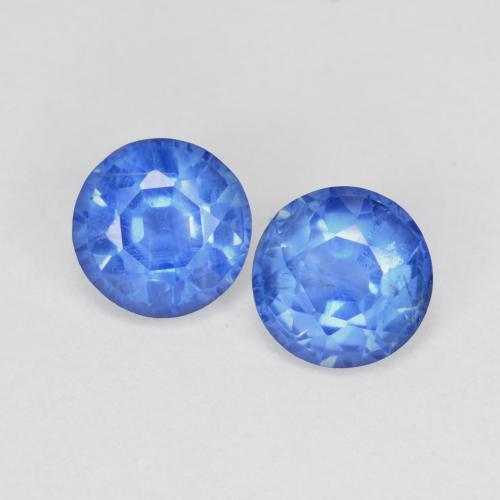 Baby Blue Kyanite Gem - 0.7ct Round Facet (ID: 574136)