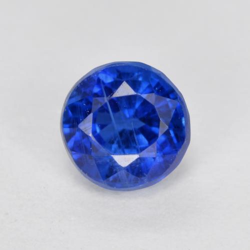 Navy Blue Kyanit Edelstein - 0.9ct Rund Facettenschliff (ID: 574141)
