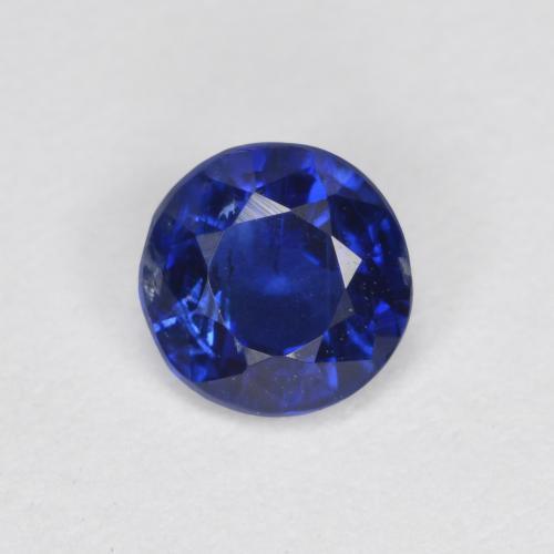Deep Blue Kyanite Gem - 0.5ct Round Facet (ID: 574148)