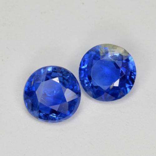 0.96 ctw Blue Kyanite Stones, Natural Kyanite in Round Facet Shape for Sale