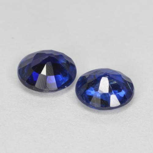 Kyanite Gemstones in 5 mm (calibrated) Size for Sale, Kyanite Stones in Deep Azure Blue Color