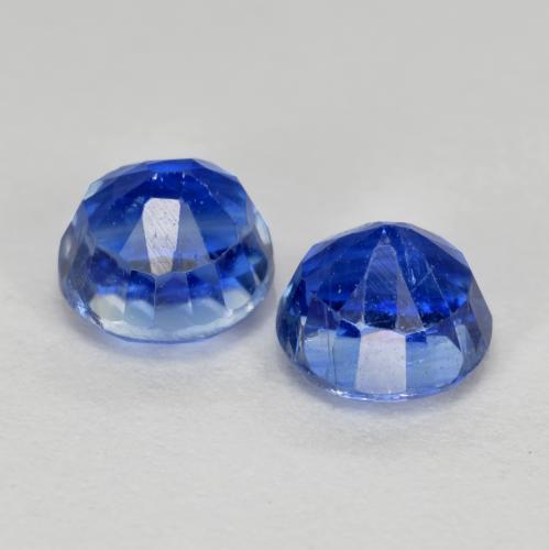 Kyanite Gemstones in 5 mm (calibrated) Size for Sale, Kyanite Stones in Deep Azure Blue Color
