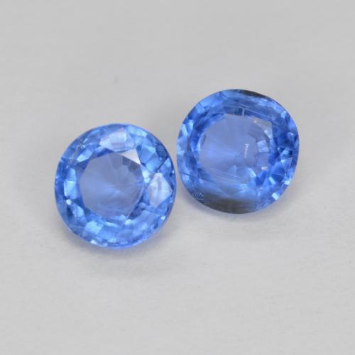 0.74 ctw Blue Kyanite Stones, Natural Kyanite in Round Facet Shape for Sale