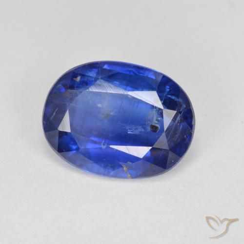 2.90 ct Blue Kyanite Stone, Natural Kyanite in Oval Facet Shape for Sale