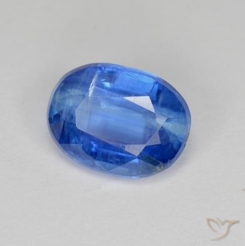 2.95 ct Blue Kyanite Stone, Natural Kyanite in Oval Facet Shape for Sale