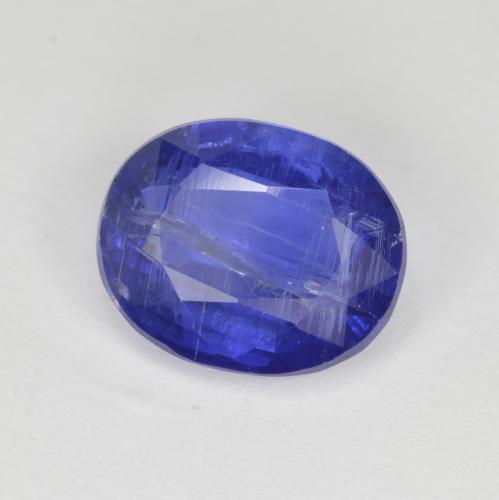 3.05 ct Blue Kyanite Stone, Natural Kyanite in Oval Facet Shape for Sale