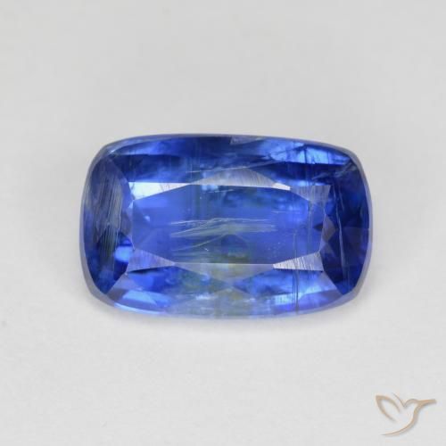 2.84 ct Blue Kyanite, 10.6 x 6.7 mm Cushion Cut From Nepal, Photo A