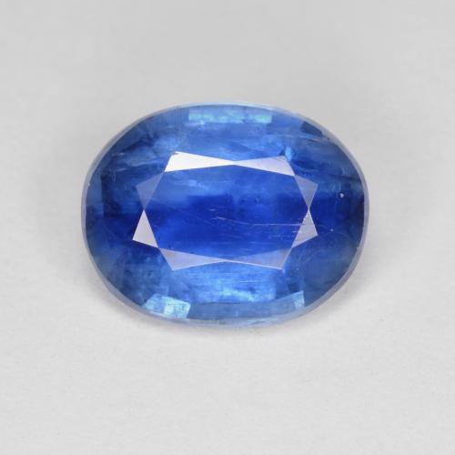 Deep Azure Blue Кианит Камень - 3.2ct Фасетный Овал (ID: 574645)