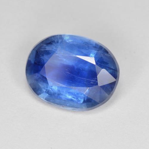 3.24 ct Blue Kyanite Stone, Natural Kyanite in Oval Facet Shape for Sale