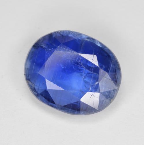 4.04 ct Blue Kyanite Stone, Natural Kyanite in Oval Facet Shape for Sale