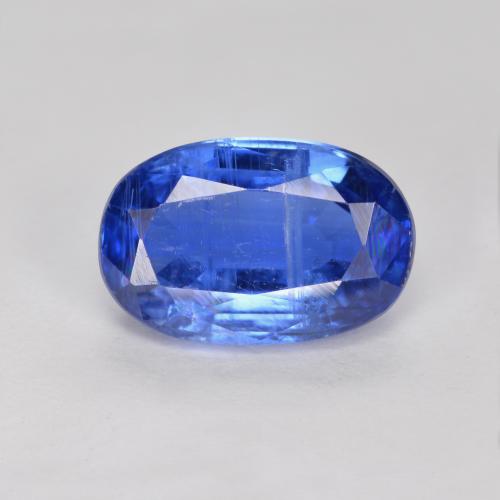 Navy Blue Kyanite Gem - 2.8ct Oval Facet (ID: 574651)