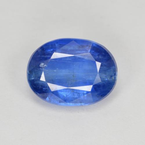 Navy Blue Kyanite Gem - 3.3ct Oval Facet (ID: 574773)