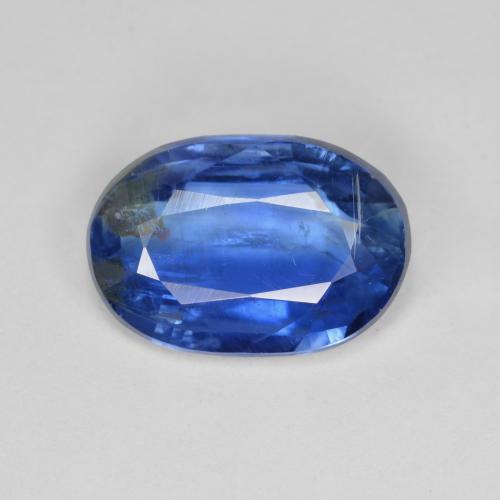 4.31 ct Blue Kyanite Gemstone, Kyanite Gem in Oval Facet Shape for Sale.