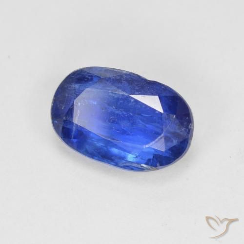 2.25 ct Blue Kyanite Stone, Natural Kyanite in Oval Facet Shape for Sale