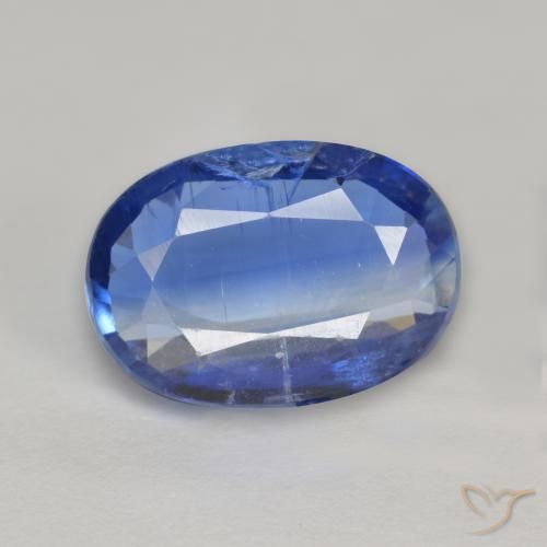 2.71 ct Blue Kyanite Stone, Natural Kyanite in Oval Facet Shape for Sale