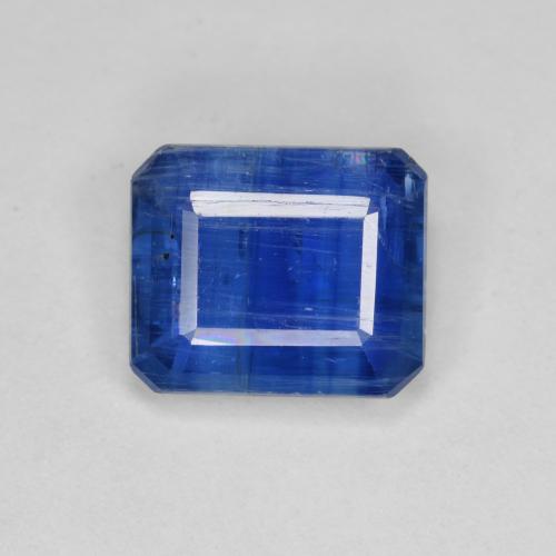 Deep Blue Kyanite Gem - 3.2ct Octagon Step Cut (ID: 574782)