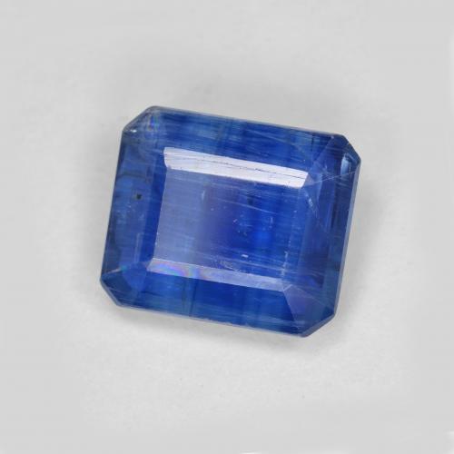 3.20 ct Blue Kyanite Stone, Natural Kyanite in Octagon Step Cut Shape for Sale