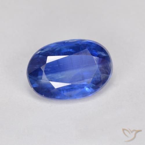 2.21 ct Blue Kyanite Stone, Natural Kyanite in Oval Facet Shape for Sale