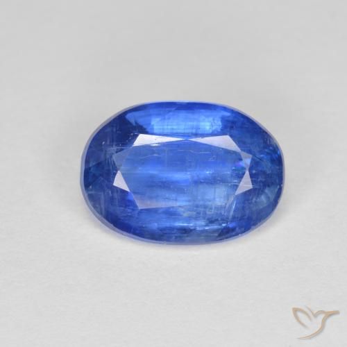 Dark Blue Kyanite Gem - 2.7ct Oval Facet (ID: 574895)