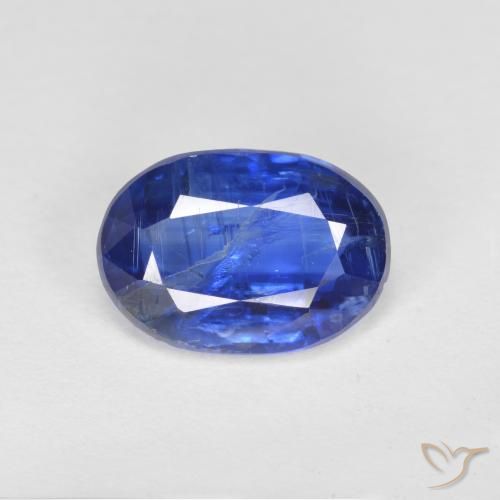 2.44ct Natural Deep Blue Kyanite, Oval, SI-I1