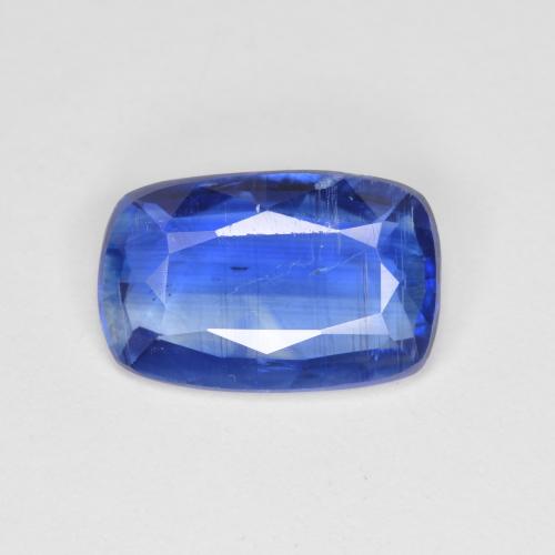 2.94ct Cushion Dark Blue Kyanite from Nepal, Dimension 11.6 x 7.5mm, Natural untreated Gemstone, SI Clarity, 1pc Cushion-cut Kyanite, Mohs Hardness of 6 - 7, Photo A