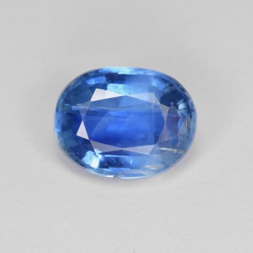 Medium Blue Кианит Камень - 3.5ct Фасетный Овал (ID: 574902)