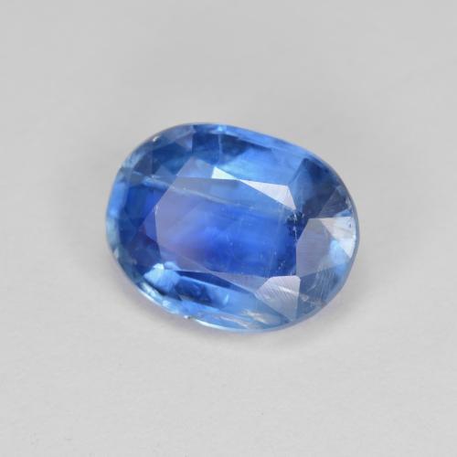 3.46 ct Blue Kyanite Stone, Natural Kyanite in Oval Facet Shape for Sale