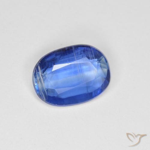 2.25 ct Blue Kyanite Stone, Natural Kyanite in Oval Facet Shape for Sale
