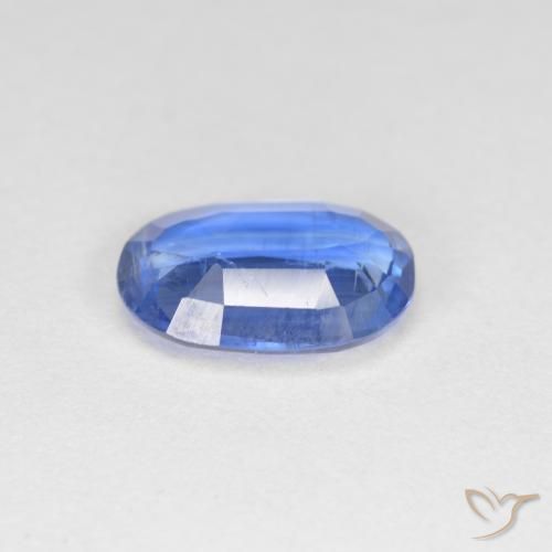 Kyanite Gemstone in 9.9 x 7.3 mm Size for Sale, Kyanite Stone in Navy Blue Color