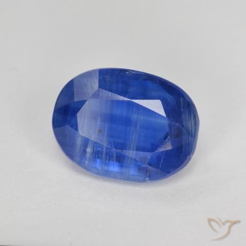 2.74 ct Blue Kyanite Stone, Natural Kyanite in Oval Facet Shape for Sale