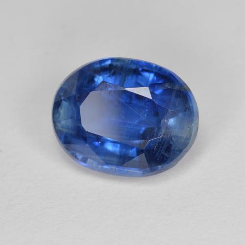 3.38 ct Blue Kyanite Stone, Natural Kyanite in Oval Facet Shape for Sale