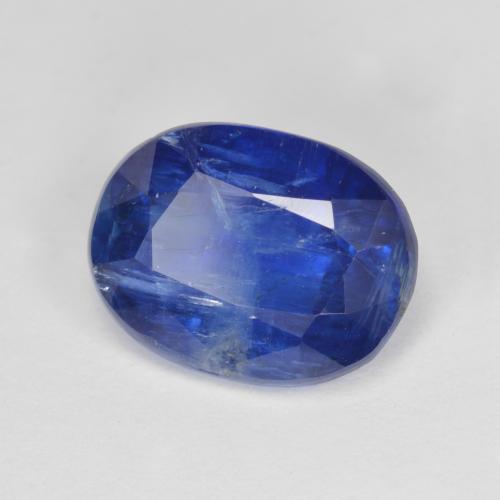 4.46 ct Blue Kyanite Stone, Natural Kyanite in Oval Facet Shape for Sale
