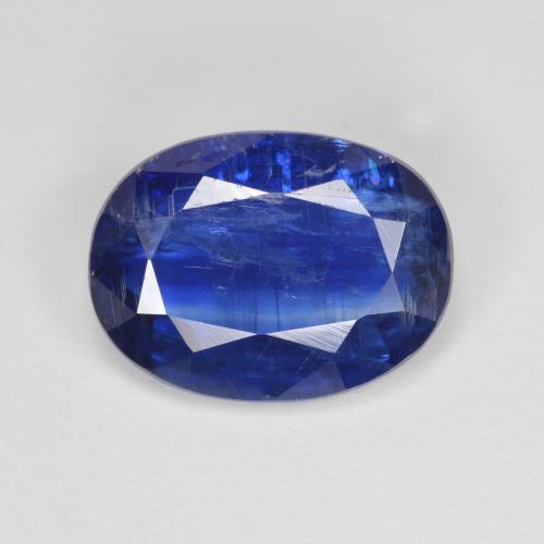 Темно-синий Кианит Камень - 5.3ct Фасетный Овал (ID: 574979)