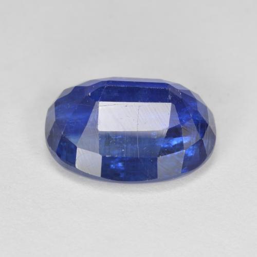 Kyanite Gemstone in 12.4 x 9.2 mm Size for Sale, Kyanite Stone in Deep Blue Color