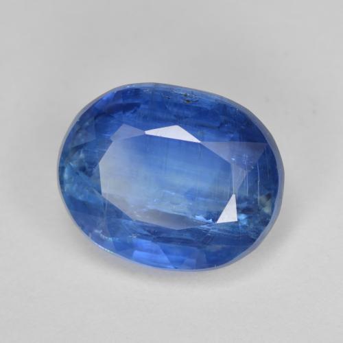 4.48 ct Blue Kyanite Stone, Natural Kyanite in Oval Facet Shape for Sale