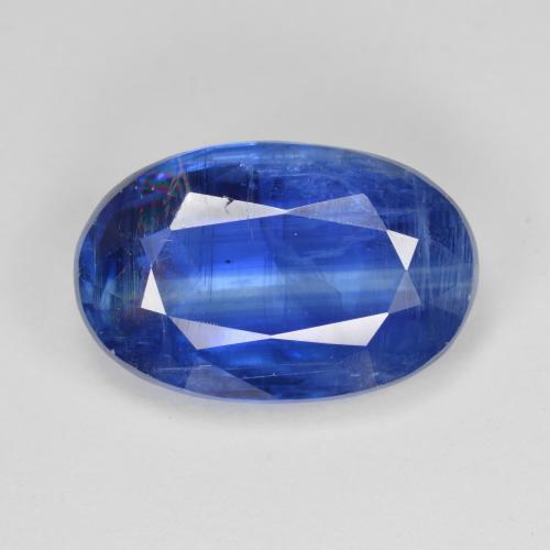 Deep Blue Kyanite Gem - 7.1ct Oval Facet (ID: 574982)