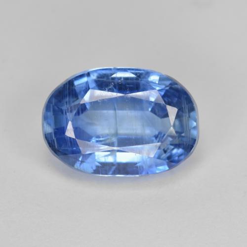 Темно-синий Кианит Камень - 5.4ct Фасетный Овал (ID: 574983)