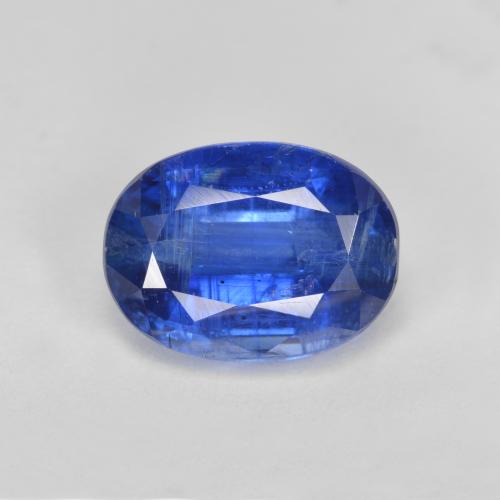 Bleu foncé Disthène gemme - 4.8ct Ovale facette (ID: 574984)