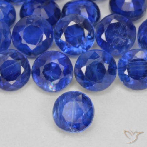 26.10 ctw Blue Kyanite Stones, Natural Kyanite in Round Facet Shape for Sale