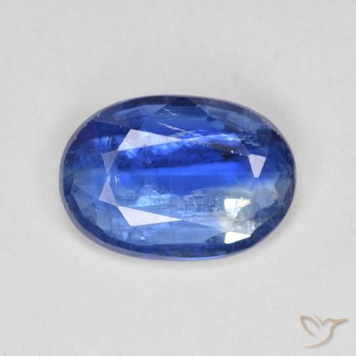 3,39 ct ovaler blauer Kyanit aus Nepal, Größe 11,9 x 8,3mm, natürlicher Edelstein, SI-I1 Reinheit, 1 Stück ovaler Kyanit, Mohs-Härte von 6 - 7 , Photo A