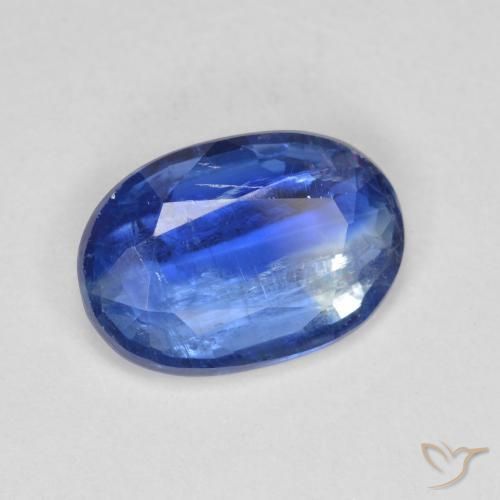 3.39 ct Blue Kyanite Stone, Natural Kyanite in Oval Facet Shape for Sale