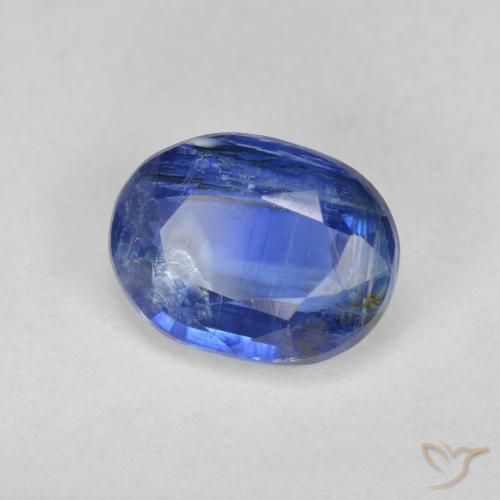 2.58 ct Blue Kyanite Stone, Natural Kyanite in Oval Facet Shape for Sale